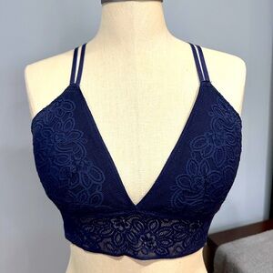 Navy lace bralette